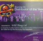 Wild Thang voted as Distributor of the Year 2012 Wild Thang voted as Distributor of the Year 2012